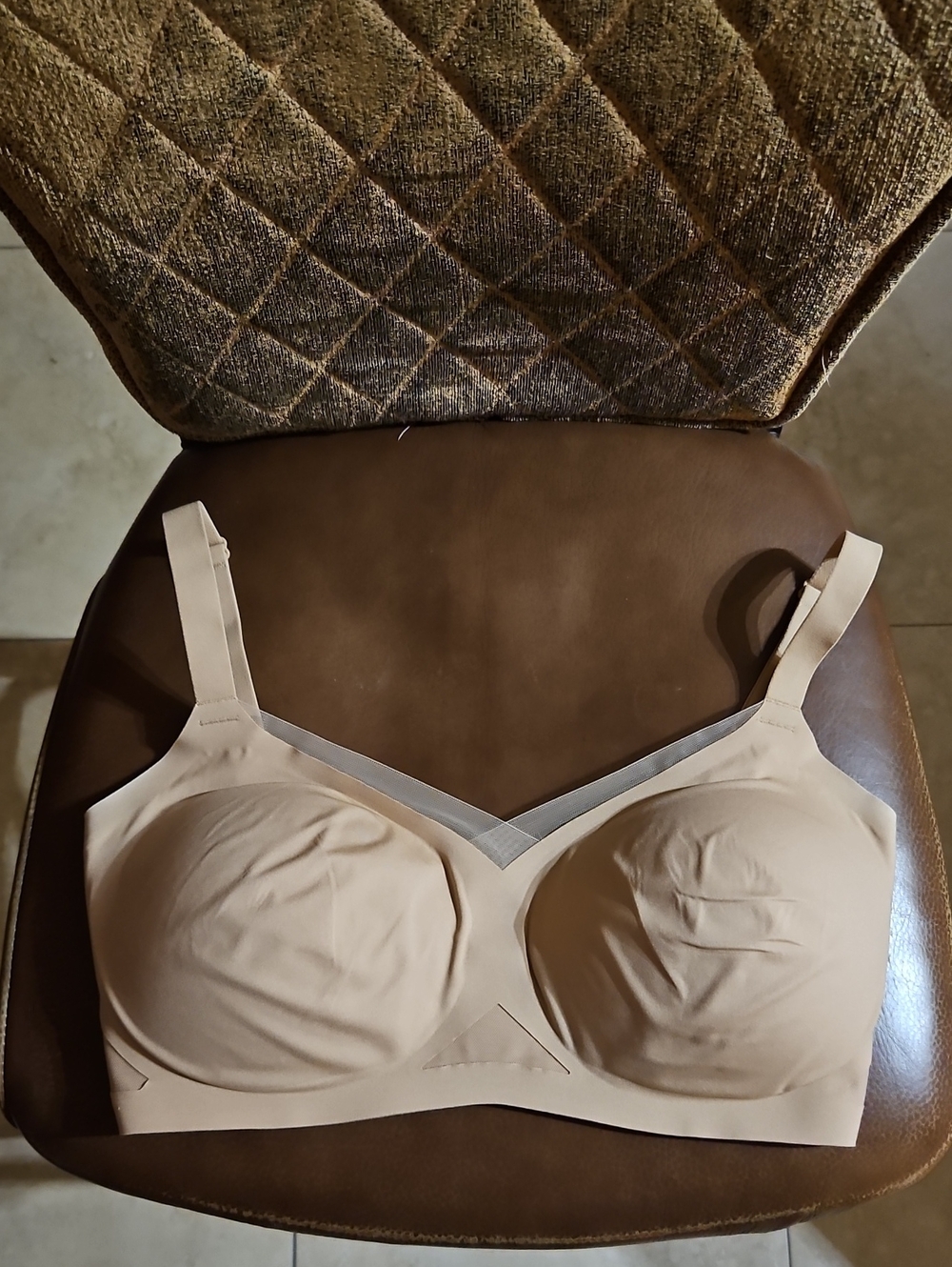 HoneyLove Crossover Wireless Tan Bra Lightly Lined Padded Convertible